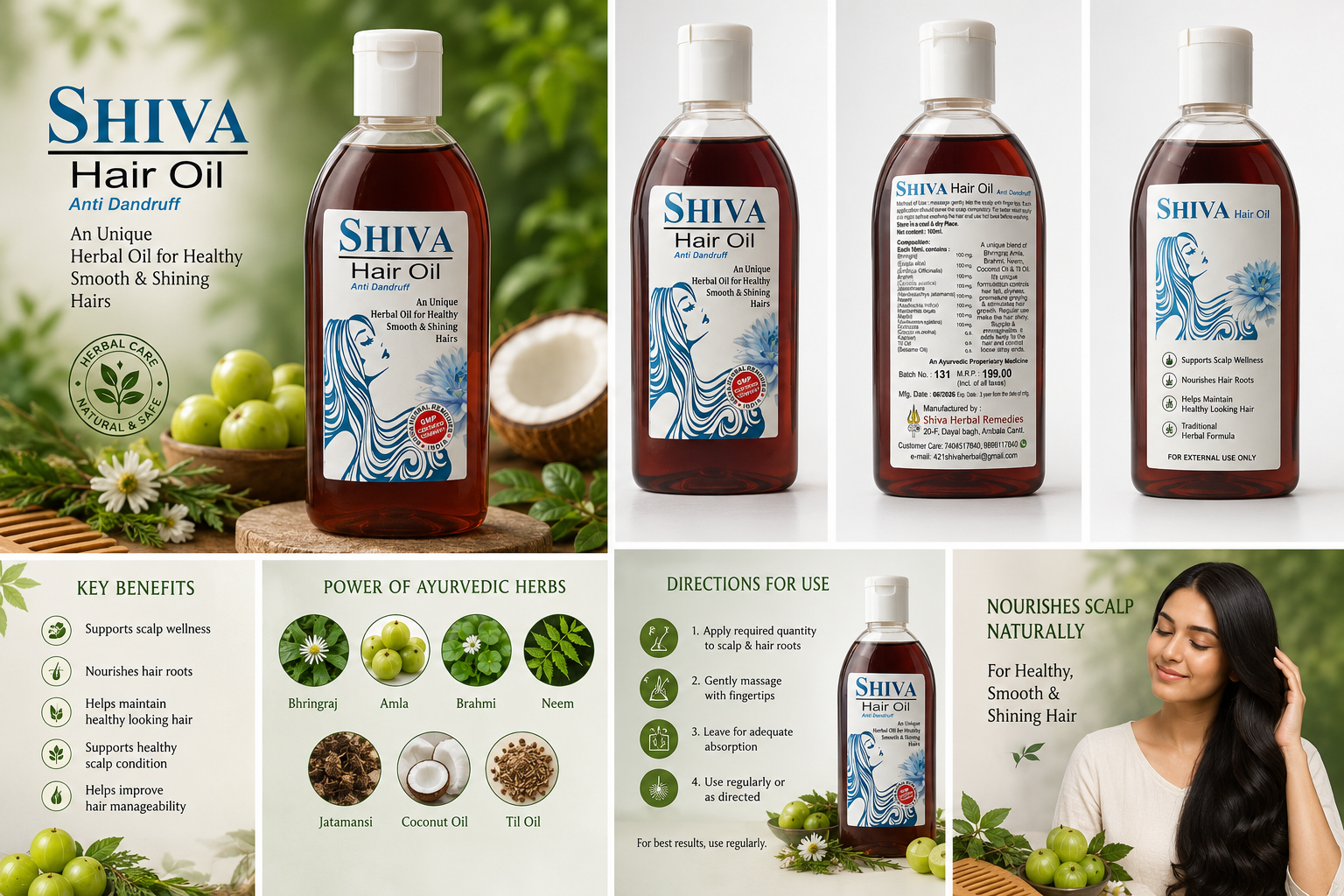 Shiva Hair Oil Anti Dandruff - Image 3