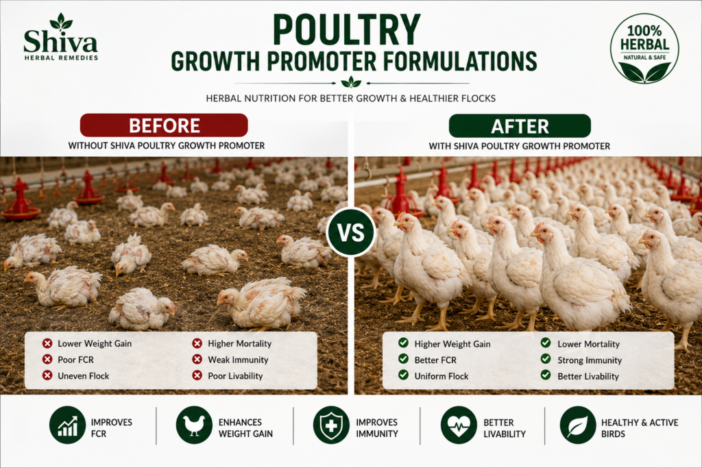 Herbal poultry growth promoter