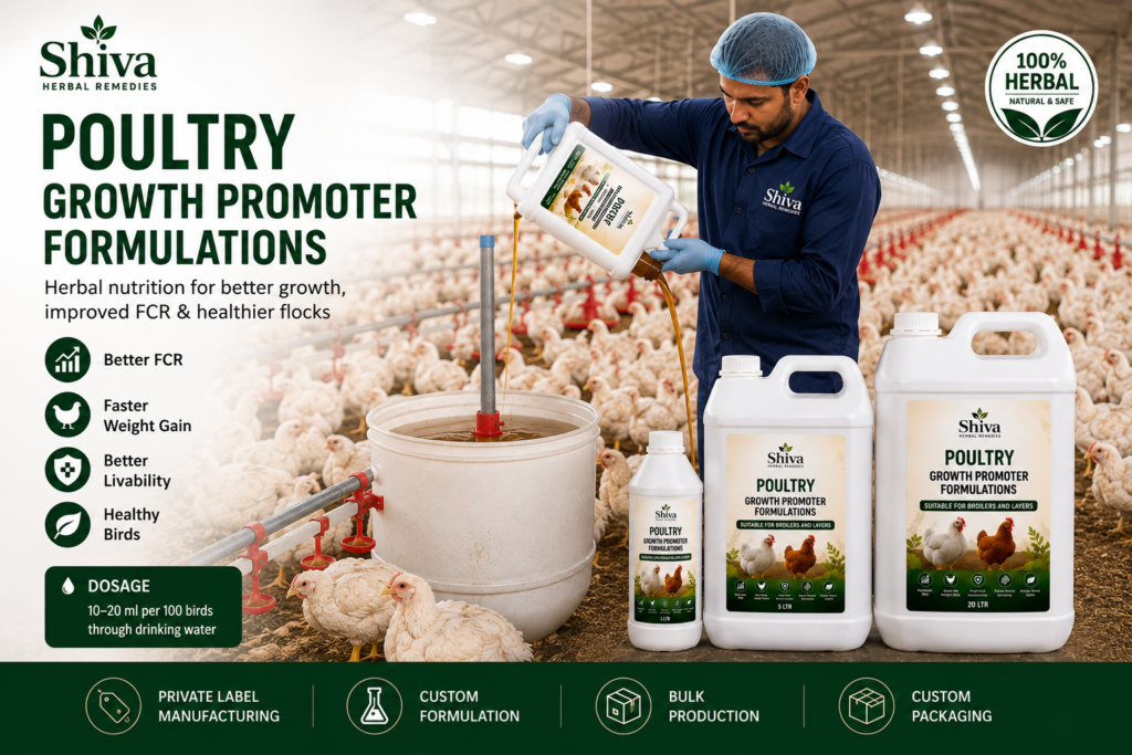 Poultry farm growth promoter